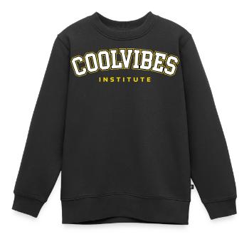 Coolvibes Institut - Kinder Premium Organic Sweatshirt - Schwarz - Vorne - AI Model Kid Female (0cm)