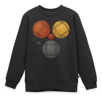 Pétanque-Maß des Punkts Jeu de Boules - Kinder Premium Organic Sweatshirt - Schwarz - Vorne - AI Model Kid Female (0cm)