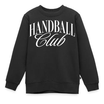 Handball Club - Sweat Premium enfant bio - noir - Devant - AI Model Kid Female (0cm)