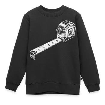 Maßband - Kinder Premium Organic Sweatshirt - Schwarz - Vorne - AI Model Kid Female (0cm)