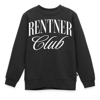 Rentner Club - Kinder Premium Organic Sweatshirt - Schwarz - Vorne - AI Model Kid Female (0cm)