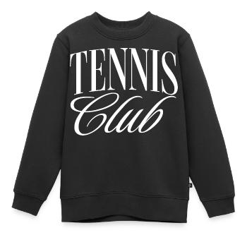 Tennis Club - Kinder Premium Organic Sweatshirt - Schwarz - Vorne - AI Model Kid Female (0cm)