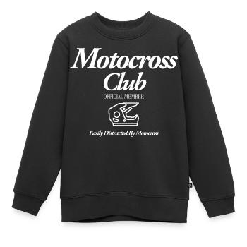 Motocross - Kinder Premium Organic Sweatshirt - Schwarz - Vorne - AI Model Kid Female (0cm)