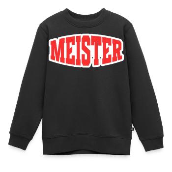 Meister - Kinder Premium Organic Sweatshirt - Schwarz - Vorne - AI Model Kid Female (0cm)