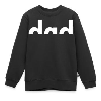 Best Dad Ever - Bester Papa - Vatertag - Kinder Premium Organic Sweatshirt - Schwarz - Vorne - AI Model Kid Female (0cm)