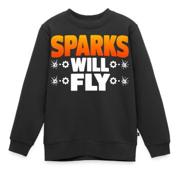 Schweißen Spruch Geschenk für Männer & Handwerker - Kinder Premium Organic Sweatshirt - Schwarz - Vorne - AI Model Kid Female (0cm)