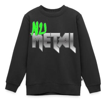 Nu Metal Green Fan Edition - Kinder Premium Organic Sweatshirt - Schwarz - Vorne - AI Model Kid Female (0cm)