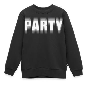 Party– Minimalistisches Typografie Statement - Kinder Premium Organic Sweatshirt - Schwarz - Vorne - AI Model Kid Female (0cm)
