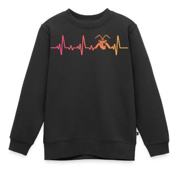 Schweißer Sunset Heartbeats Schweißen - Kinder Premium Organic Sweatshirt - Schwarz - Vorne - AI Model Kid Female (0cm)