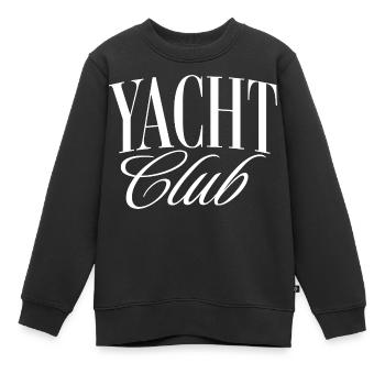 Yacht Club - Kinder Premium Organic Sweatshirt - Schwarz - Vorne - AI Model Kid Female (0cm)