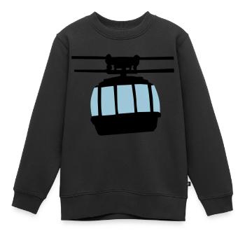Gondel - Kinder Premium Organic Sweatshirt - Schwarz - Vorne - AI Model Kid Female (0cm)