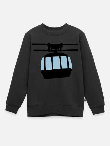 Gondel - Kinder Premium Organic Sweatshirt - Schwarz