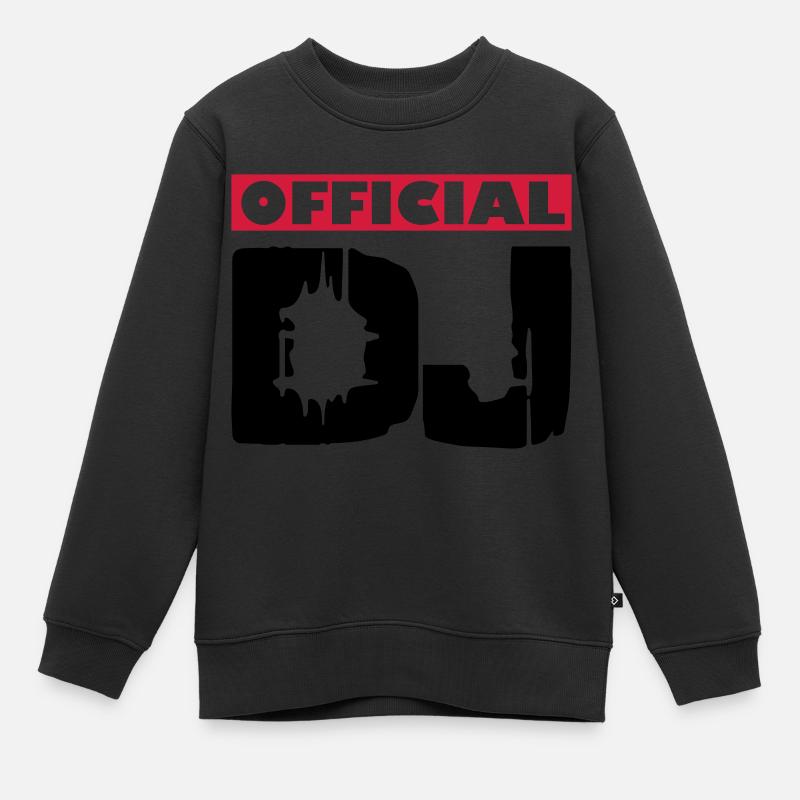 DJ - Kids Premium Organic Sweatshirt - black