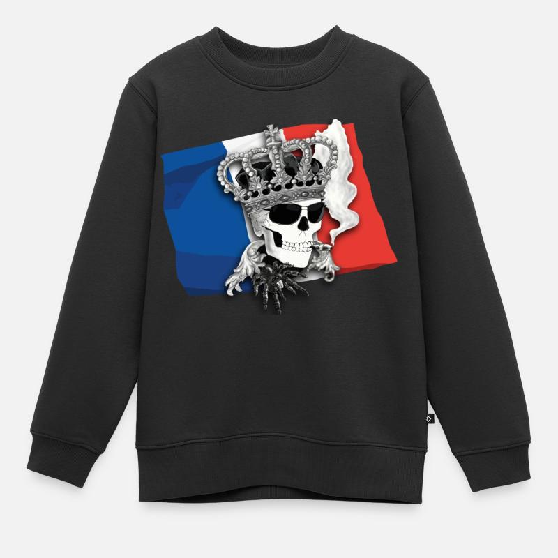 tricot - français - Sweat Premium enfant bio - noir