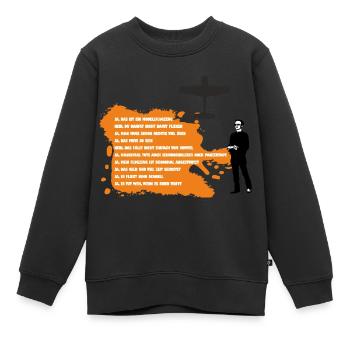 faq modellflug - Kinder Premium Organic Sweatshirt - Schwarz - Vorne - AI Model Kid Female (0cm)