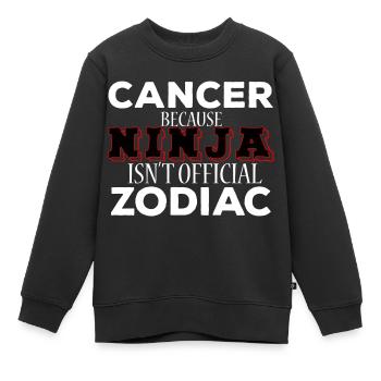 Sternzeichen Krebs / Zodiac Cancer - Kinder Premium Organic Sweatshirt - Schwarz - Vorne - AI Model Kid Female (0cm)