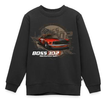 Racing 302 - Kinder Premium Organic Sweatshirt - Schwarz - Vorne - AI Model Kid Female (0cm)