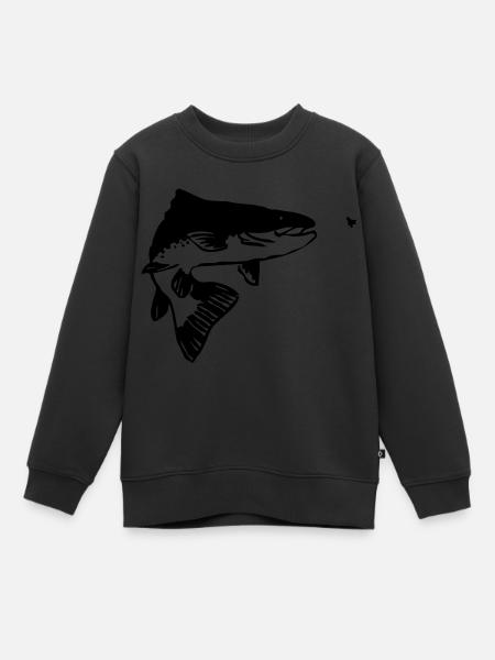 Truite - Sweat Premium enfant bio - noir