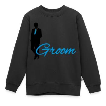 Groom - Kinder Premium Organic Sweatshirt - Schwarz - Vorne - AI Model Kid Female (0cm)