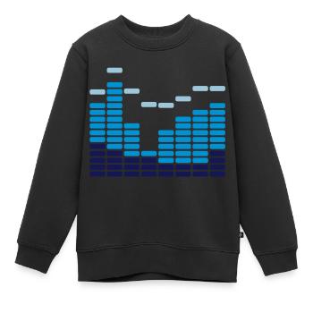 Equalizer blue - Kinder Premium Organic Sweatshirt - Schwarz - Vorne - AI Model Kid Female (0cm)