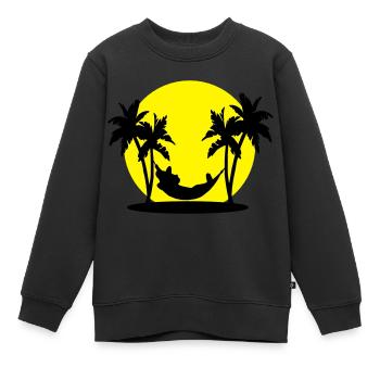 sieste mexicaine - Sweat Premium enfant bio - noir - Devant - AI Model Kid Female (0cm)