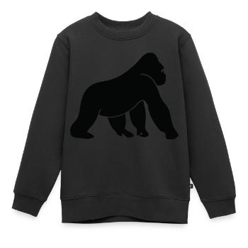 Ein wilder Gorilla - Kinder Premium Organic Sweatshirt - Schwarz - Vorne - AI Model Kid Female (0cm)