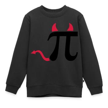Pi - Kinder Premium Organic Sweatshirt - Schwarz - Vorne - AI Model Kid Female (0cm)