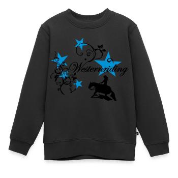 Westernriding Slider Tribal Sterne - Kinder Premium Organic Sweatshirt - Schwarz - Vorne - AI Model Kid Female (0cm)