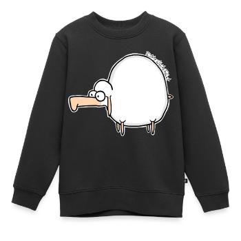 Günther das Schaf' - Premium Longsleeve - Women - Kinder Premium Organic Sweatshirt - Schwarz - Vorne - AI Model Kid Female (0cm)