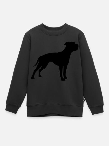 American Bulldog - Sweat Premium enfant bio - noir