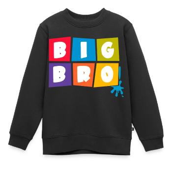 Big Brother - Kinder Premium Organic Sweatshirt - Schwarz - Vorne - AI Model Kid Female (0cm)