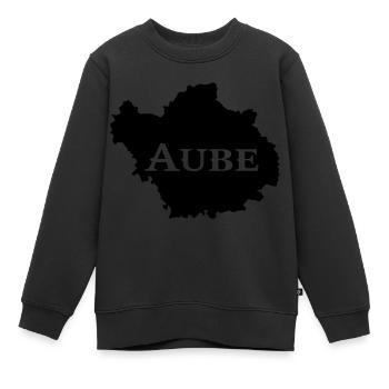 Karte Aube Departement Aube - Kinder Premium Organic Sweatshirt - Schwarz - Vorne - AI Model Kid Female (0cm)