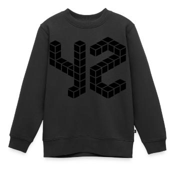 42, Die Antwort, Per Anhalter, Galaxis, Sci-fi - Kinder Premium Organic Sweatshirt - Schwarz - Vorne - AI Model Kid Female (0cm)
