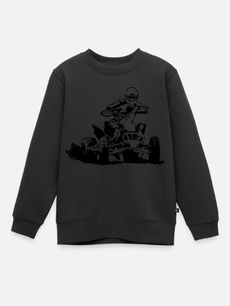Quad - Kinder Premium Organic Sweatshirt - Schwarz