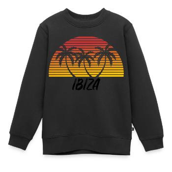 Ibiza - Sweat Premium enfant bio - noir - Devant - AI Model Kid Female (0cm)
