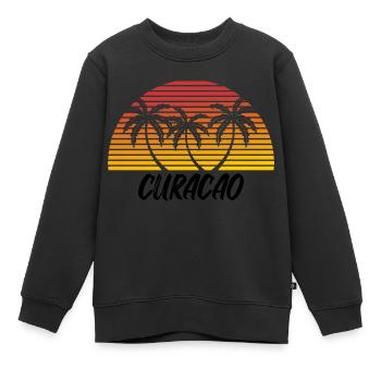 Curacao - Kinder Premium Organic Sweatshirt - Schwarz - Vorne - AI Model Kid Female (0cm)