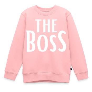 The Boss - Sweat Premium enfant bio - rose - Devant - AI Model Kid Female (0cm)