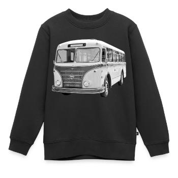 Bus IFA H6B Werdau DDR Oldtimer Ostalgie - Sweat Premium enfant bio - noir - Devant - AI Model Kid Female (0cm)
