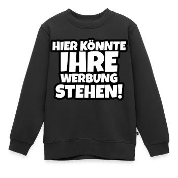 Hier könnte Ihre Werbung Stehen - Kinder Premium Organic Sweatshirt - Schwarz - Vorne - AI Model Kid Female (0cm)