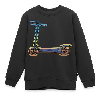 Scooter - Kinder Premium Organic Sweatshirt - Schwarz - Vorne - AI Model Kid Female (0cm)