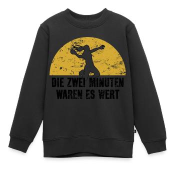 HANDBALL HANDBALLER ZWEI MINUTEN FOUL - Kinder Premium Organic Sweatshirt - Schwarz - Vorne - AI Model Kid Female (0cm)