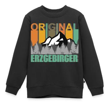 Original Erzgebirger - Kinder Premium Organic Sweatshirt - Schwarz - Vorne - AI Model Kid Female (0cm)