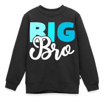 BIG BRO Frère - Sweat Premium enfant bio - noir - Devant - AI Model Kid Female (0cm)