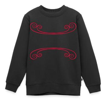 Cadre Décoratif Underscore - Sweat Premium enfant bio - noir - Devant - AI Model Kid Female (0cm)