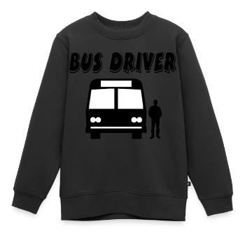 Bus - Kinder Premium Organic Sweatshirt - Schwarz - Vorne - AI Model Kid Female (0cm)