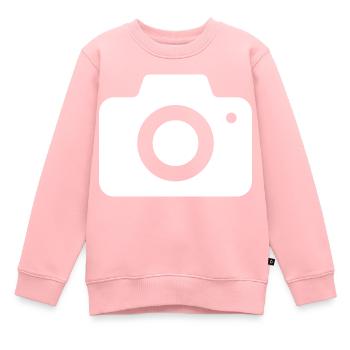 Photographie Movie Camera Fotograf - Kinder Premium Organic Sweatshirt - Rosa - Vorne - AI Model Kid Female (0cm)