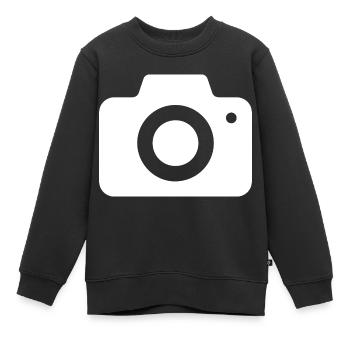 Photographie Movie Camera Fotograf - Kinder Premium Organic Sweatshirt - Schwarz - Vorne - AI Model Kid Female (0cm)