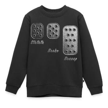 3 pédales - 1 amour - Sweat Premium enfant bio - noir - Devant - AI Model Kid Female (0cm)