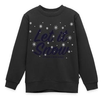 Let it Snow or make it rain money - Kinder Premium Organic Sweatshirt - Schwarz - Vorne - AI Model Kid Female (0cm)