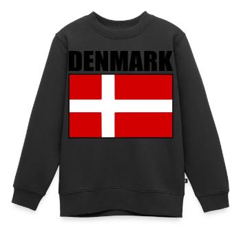 Dänemark - Kinder Premium Organic Sweatshirt - Schwarz - Vorne - AI Model Kid Female (0cm)
